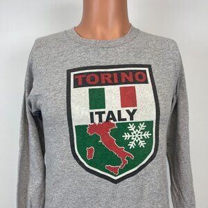 Torino Italy Shield 2006 Winter Olympics Long Sleeve T Shirt Size S